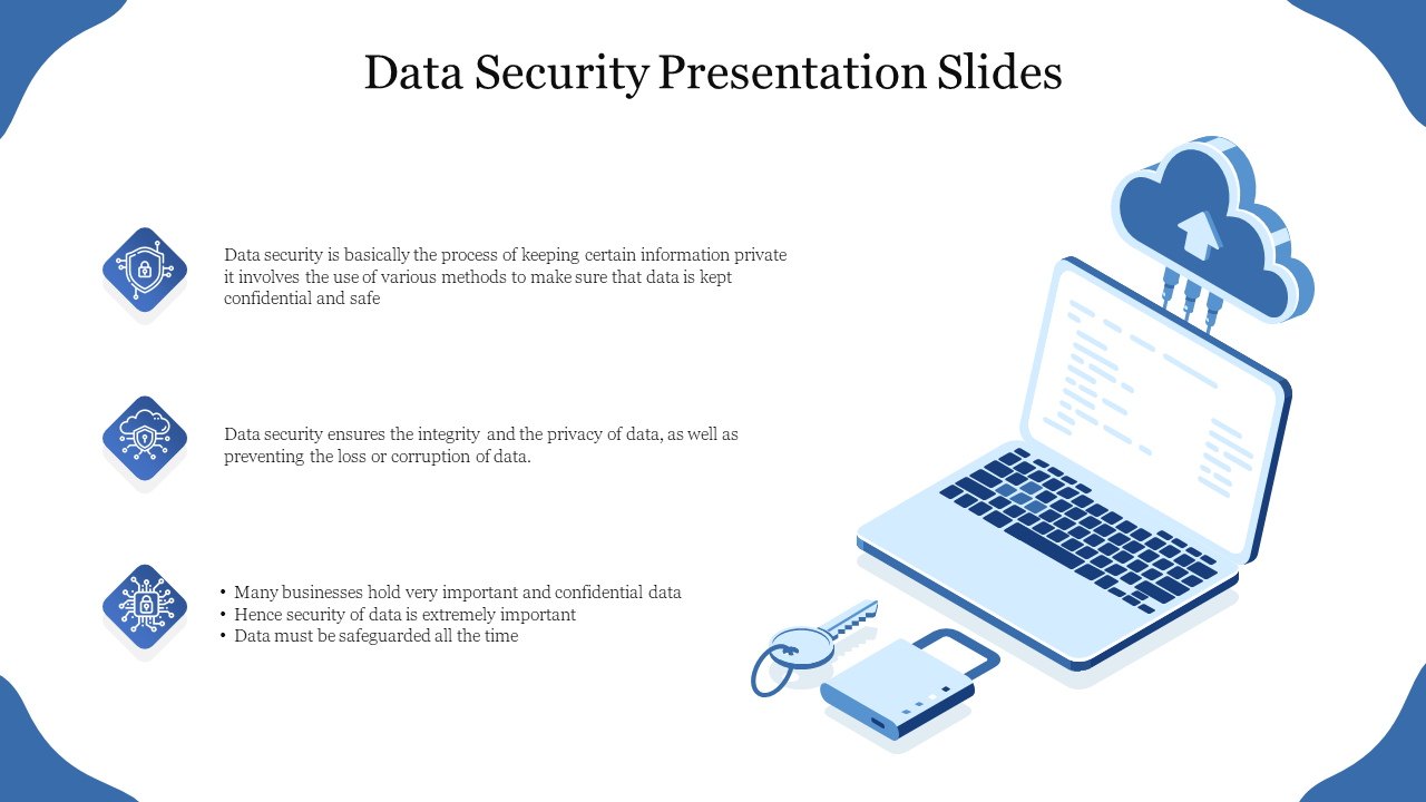 Amazing Data Security Presentation Slides Template 